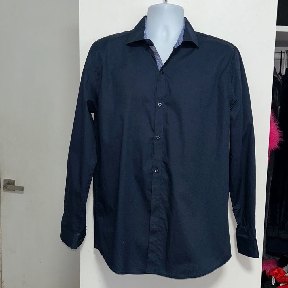 Galaxy By Harvic Dark Blue shirt 👔